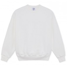 Sudadera Polar Ed Crewneck Patch Blanca